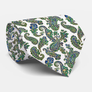 Corbata clásica de hombre con patrón de Paisley de