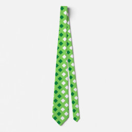 Corbata Clásica Placa Verde Clara Unisex Tejido De Cuello