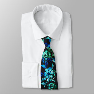 Corbata clásica verde y azul marino para hombre –