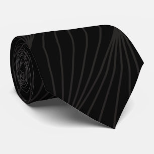 Corbata Clásico abstracto negro