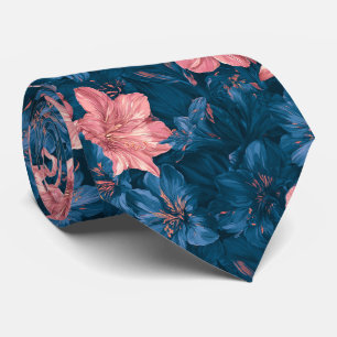 Corbata Clásico Aniversario de Boda con Estampa de Amarili
