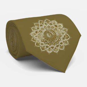 Corbata Clásico Colorido Mandala Estilo India 4