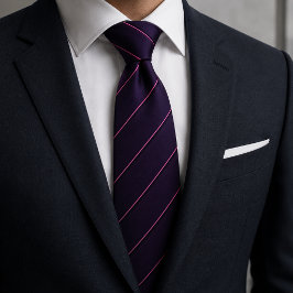 Corbata Clásico Negro y Dorado con Raya Diagonal