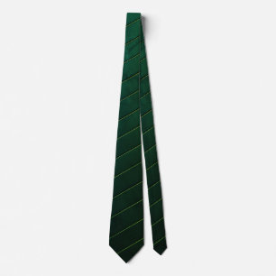 Corbata Clásico Negro y Dorado con Rayas Diagonales