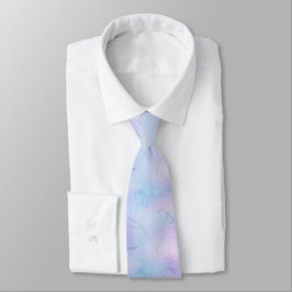 Corbata Clásico Patrón de mármol Pastel Lavanda azul rosa