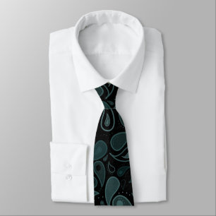 Corbata Clásico Pisley Azul Oscuro