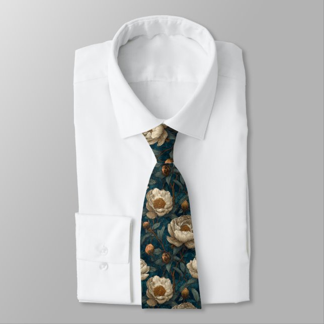 Corbata Classic Dads Fathers Day Gifts Peonies (Atado)