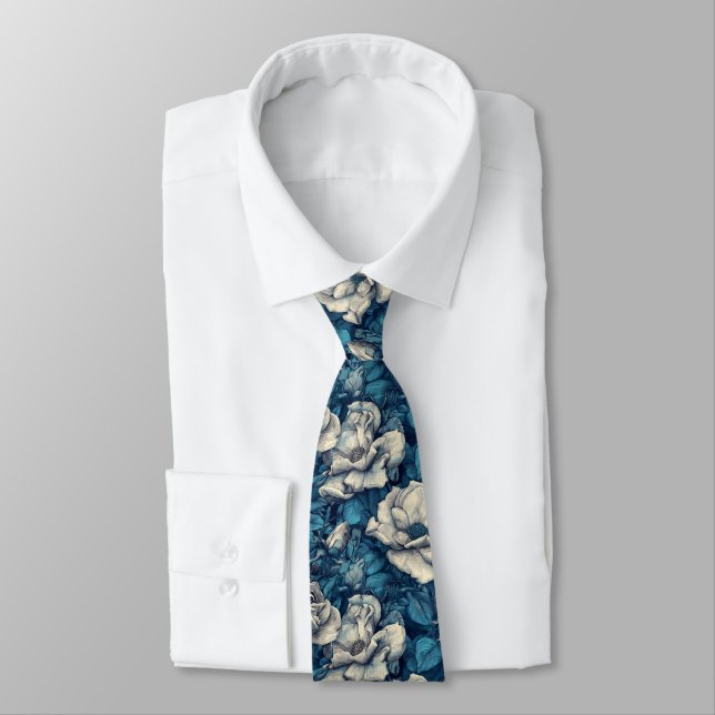 Corbata Classic Men Gifts Gardenias Flower (Atado)