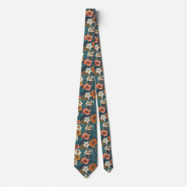 Corbata Classic Mens Fashion Tropical Flower