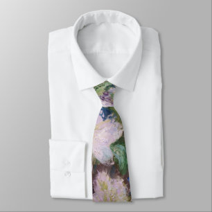 Corbata Claude Monet - Clemátides blancas