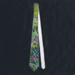 Corbata Claude Monet: El jardín del iris en Giverny<br><div class="desc">Un lazo clásico colorido que ofrece el jardín del iris en Giverny,  pintado por el pintor impresionista francés Claude Monet.</div>