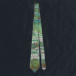 Corbata Claude Monet Impresionismo<br><div class="desc">Claude Monet,  "puente japonés de fútbol",  está atado al cuello.</div>