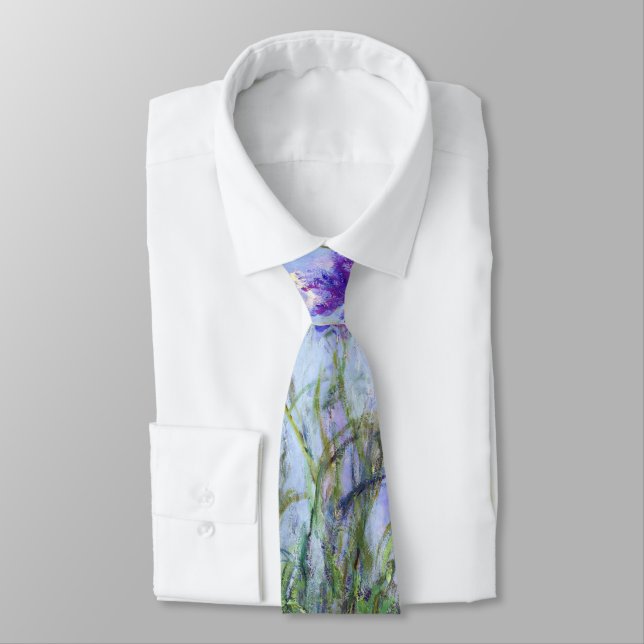 Corbata Claude Monet - Lilac Irises / Iris Mauves (Atado)