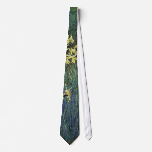 Corbata Claude Monet - Lirios amarillos (Anverso)