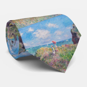Corbata Claude Monet - Paseo por el acantilado en Pourvill