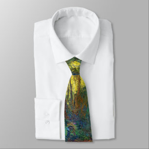 Corbata Claude Monet - Rincón de un estanque con nenúfares