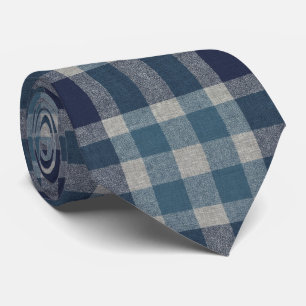 Corbata Clima Costero y Azul Melancólico Desgastado