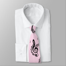 Corbata Climactic G Clef Pink