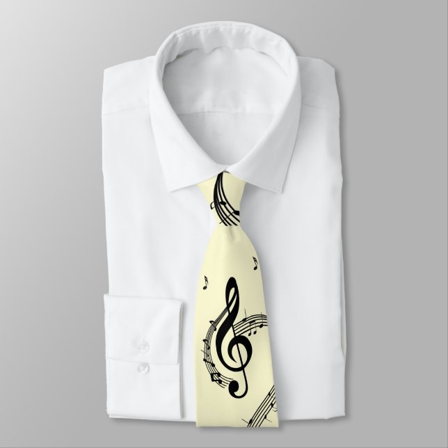 Corbata Climactic G Clef Yellpw (Atado)