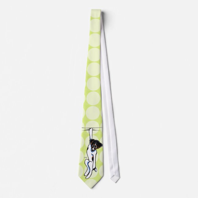 Corbata Clingy Jack Russell Off-Leash Art™ (Anverso)