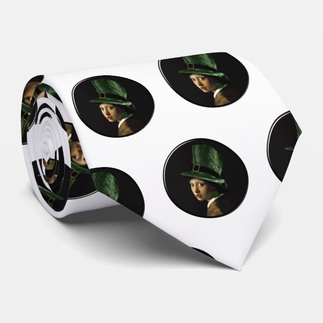 Corbata Clover Earring St. Patrick's Day (Enrollado)