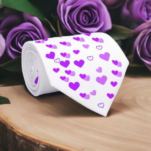 Corbata Clúster de Corazón Púrpura