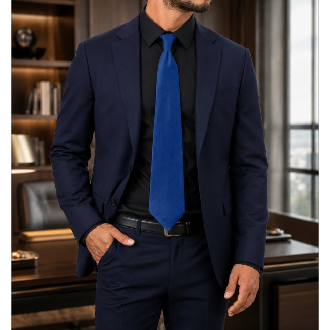 Corbata Cobalune Azul Real Texturizado (Subido por el creador)