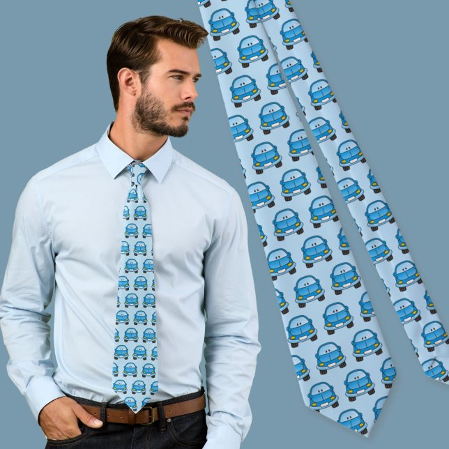 Corbata Coche de dibujos animados azul (Subido por el creador)