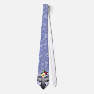 Corbata Cockatiel de Navidad