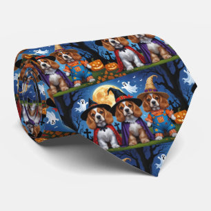 Corbata Cocker Spaniel Dogs Calabaza Halloween Funny