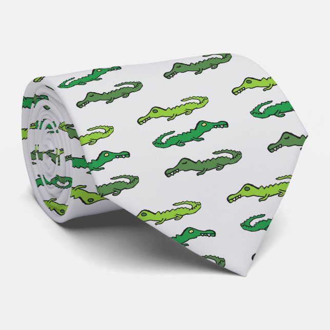 Corbata Cocodrilos y caimanes (Enrollado)
