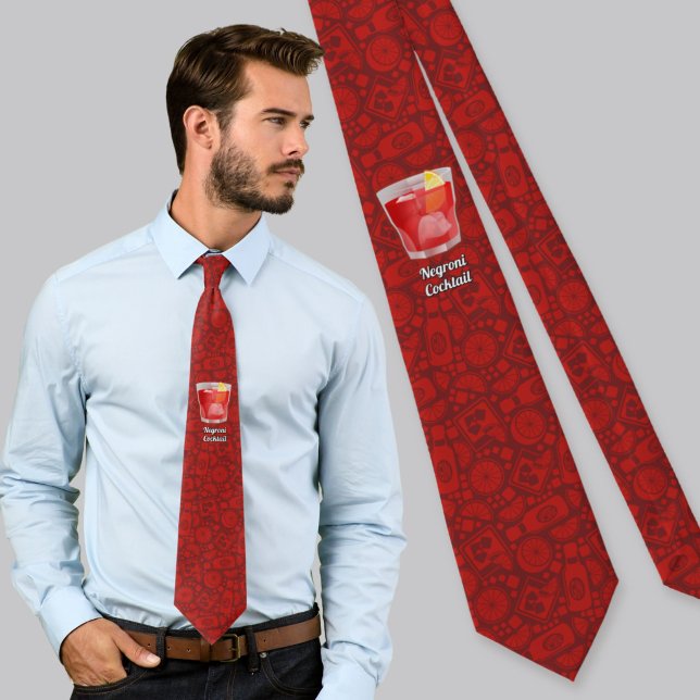 Corbata Cóctel Negroni (Subido por el creador)