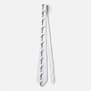 Corbata CÓDIGO DE BARRAS GOLFISTA Golf Golfing Patrón de D