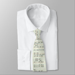 Corbata Código de origen del equipo antiguo