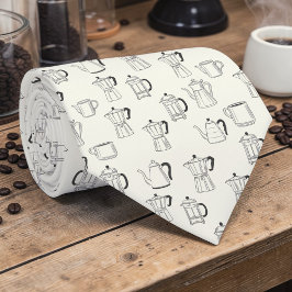 Corbata Coffee Latte Lovers Custom Necktie