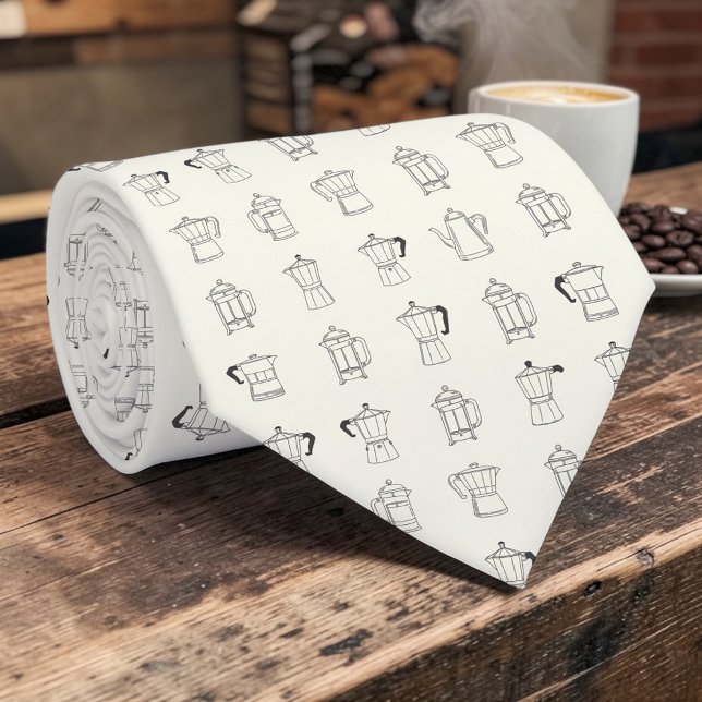 Corbata Coffee Latte Lovers Custom Necktie (Subido por el creador)