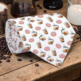 Corbata Coffee Latte Lovers Custom Necktie