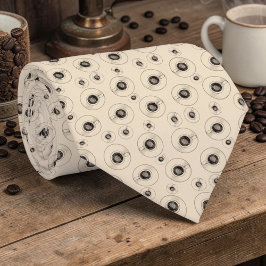 Corbata Coffee Latte Lovers Custom Necktie