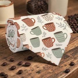Corbata Coffee Latte Lovers Custom Necktie