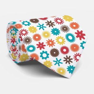 Corbata Cogs - Colores 02 en blanco