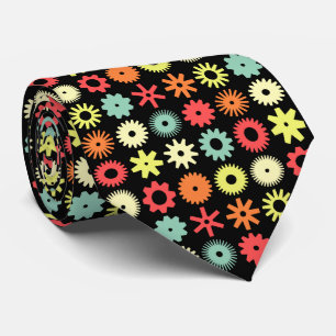 Corbata Cogs - Colores 04 en negro