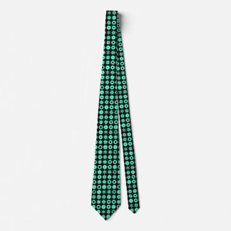 Corbata Cogs - Turquesa en negro