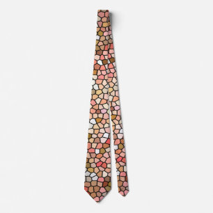 Corbata Colas de mosaico de coral