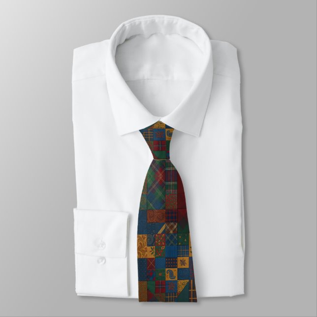 Corbata Colcha Vintage de Parches  (Atado)