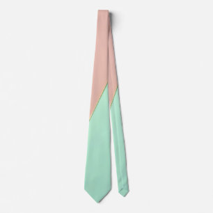 Corbata Colección abstracta de moda en rosa y menta