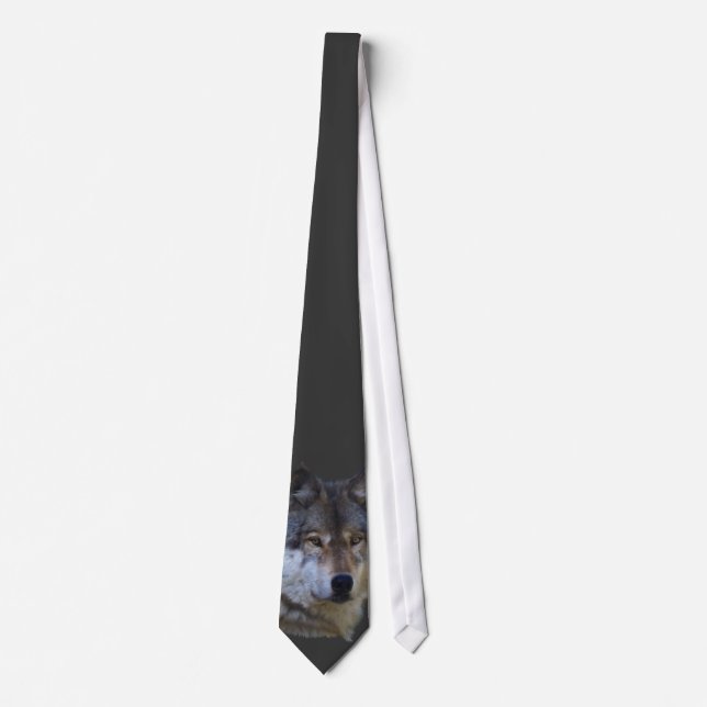 Corbata Colección Alpha Gray Wolf Wildlife (Anverso)