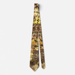 Corbata Colección de hojas amarillas de otoño