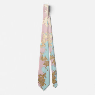 Corbata Colección de lujo rosa menta oro rosa Popular