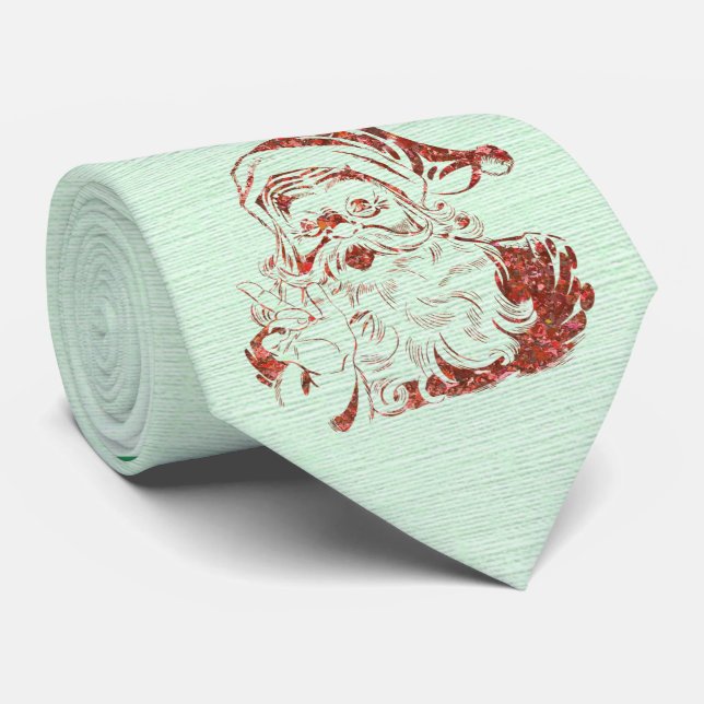 Corbata Colección de Navidades Milo Ho Ho Santa Green (Enrollado)