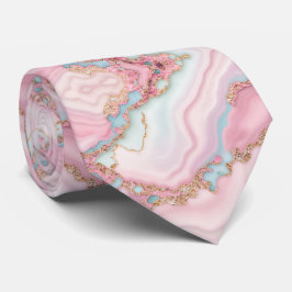 Corbata Colección de oro rosa rosa rosa azul de Mármol Aga